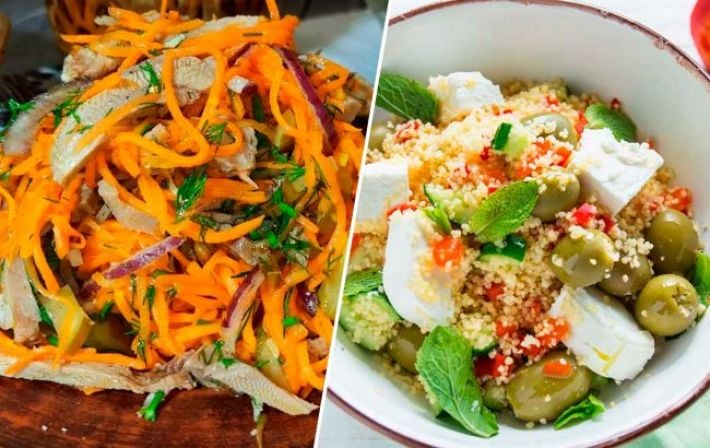 5 вкусных салатов без майонеза на Новый год, которые быстро готовить: рецепты с фото